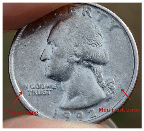 1992 quarter errors - 1982 P Washington Quarter: Coin Value Prices, Price Chart, Coin Photos, Mintage Figures, Coin Melt Value, Metal Composition, Mint Mark Location, Statistics & Facts. Buy & Sell This Coin. ... Errors 747 Planchet Errors 101 Striking Errors 152 Die Errors 384 Other Errors 110. Varieties 509.